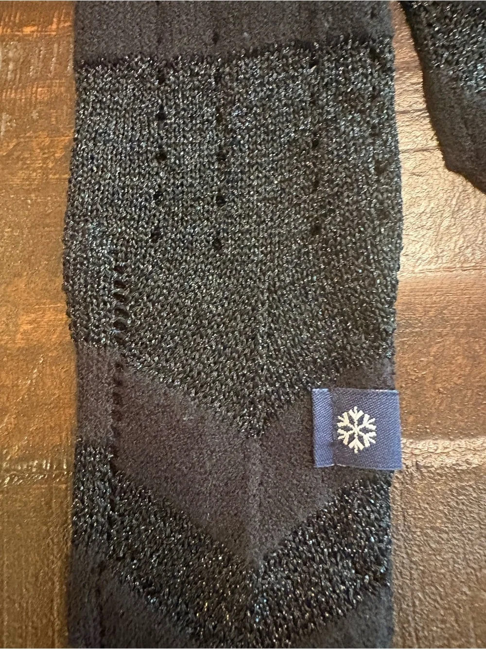 GAP scarf- skinny black and white Vintage
